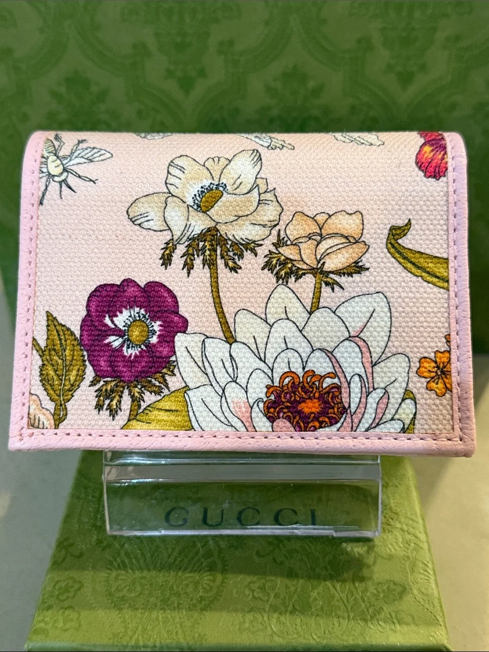 GUCCI | ✨NEW✨ GG Marmont Flora Bifold Compact Wallet - Picture 2 of 10